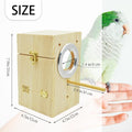 kathson Parakeet Nesting Box Transparent Bird House Bird Nest Box for Cage Parrot Nesting Boxes Wooden Breeding Box for 