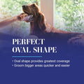 Chris Christensen Dog Brush, 27 mm Oval Pin Brush, Original Series, Groom Like a Professional, Stainless Steel Pins, Lightweight Beech Wood Body, Ground and Polished Tips