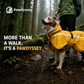 Stretch Fabric Dog Raincoat with Hood, Reflective Rain Poncho for Medium Large Dogs, Adjustable Waterproof Dog Rain Jack