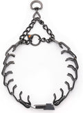 Herm Sprenger Prong Collar 3.0 mm Quick Release with Short Links & Swivel for Easy Use & Biothane Insert | Black Stainle