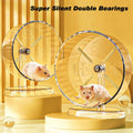 Hamster Exercise Wheel,Super-Silent Small Animals Exercise Wheels,Quiet Hamster Running Wheels with Adjustable Stand for