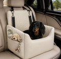 ALL GOOD PET SUPPLIES Dog Car Seat for Small/Medium Dogs Under 35lbs, Soft Booster Car Seat with Detachable Washable Cover and Cushion, Puppy Dog Car Bed