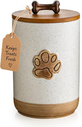Miamolo Dog Treat Container with Lid, Airtight Dog Treat Jar for Countertop