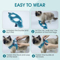 HEYWEAN Cat Harness and Leash - Ultra Light Escape Proof Kitten Collar Cat Walking Jacket with Running Cushioning Soft a