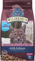 Blue Buffalo Wilderness Salmon Adult 7+ Dry Cat Food, Grain-Free, 5 lb
