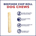 Pet Factory 100% Made in USA Beefhide Chip Rolls Dog Rawhide Chews,Thick,Dog Chews Long Lasting from American Cattle,Dog