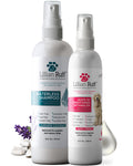 Lillian Ruff Waterless No-Rinse Dog Dry Shampoo Spray & Leave-in Dog Conditioner & Detangler - pH-Balanced for Dogs After-Bath No Rinse Hydrating Spray Set- Clean, Condition, Detangle & Deodorize