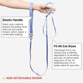 Cat Harness and Leash 2-in-1, Escape Proof Anti-Choking Harness Adjustable Lightweight Leash One-Piece Non-Detachable fo