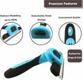Gonicc PDT- 1001 Professional Pet De Shedding comb Tool Blue