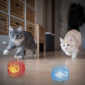 Jecery 5 Pcs Cat Spring Balls Toys Stretchable Rolling Balls Colorful Playful Coils Interactive Action Toy Caged Rats for Kitten Pet Supplies (Mouse,Multicolor)