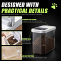 LivLab Mker Pet Food Storage Containers With Lids & Scooper - Dog Food Storage Container,12L/12KG/10-15LBS,BPA Free Airtight Storage Containers Store Dry Food For Kitchen Pantry