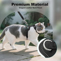 Plutus Pet Adjustable Cat Harness and Leash Set, with Leather Trim