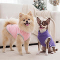 XPUDAC 4 Pieces Fleece Dog Sweaters Vest Winter Warm Dog Clothes for Small Medium Large Dogs Girl Soft Pullover Doggie S
