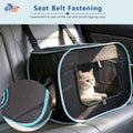 Large Cat Playpen with Surround Tunnel, Outdoor/Indoor Cat Catio with Breathable Soft Sides, Pet Enclosure Cube for Smal