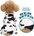 Adorable Cow Print Dog Pajamas – Lightweight, Cozy Four-Legged Outfit for Small to Large Dogs and Cats, Soft and Snuggly Pet Wear for Everyday Comfort and Cuteness.S