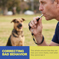 2 Pack Ultrasonic Dog Whistle to Stop Barking & Call Your Dog, Adjustable Silent Frequency for Training, Recall & Deaf A