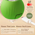 Smart Ball 2.0 - Automatic Cat Toy & Interactive Dog Toys for Small Dogs - Moving Cat Toy Ball for Indoor Cats - Motion Activated, Light Up, USB-C Rechargeable Pet Toy, 2 Speed Modes [Green]