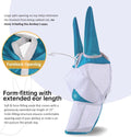 Harrison Howard Mule Donkey Fly Mask Full Face Protection with Nose Cover Sky Blue L