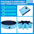 Large Foldable Dog Swimming Pool Pool, 47.2" x 11.8", Whelping Box