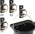 4 Pcs Water Bucket Hook with Pin Heavy Duty Wall Mounted Equestrian Bucket Hooks Hangers Horse Feed Bracket for Horse St