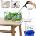 hygger Small Gravel Vacuum for Aquarium, Manual 80GPH Aquarium Gravel Cleaner Low Water Level Water Changer Fish Tank Cl