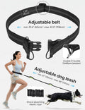 Pecute Heavy Duty Hands Free Dog Leash for Large Breeds with Waist Pouch