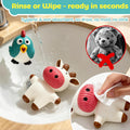 LECHONG 5 Pack Latex Dog Toys for Small Dogs – Squeaky Squeeze Toys, Puppy Teething Chew Toys, Soft Rubber Pet Toys, 4.7