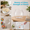 Clear Plastic Fish Bowl Round Aquarium 8.6 Inch Wide