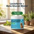 Lactoferrin Supplements for Dogs Powder, Daily Immune Nutrition with CoQ10 & Beta-Glucan, Essential Vitamins & Minerals for Whole-Body Wellness, Chicken Flavor, Easy-Mix Supplement, 2.12 oz