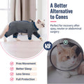 QBLEEV Cat Recovery Suit After Surgery, Anti Licking Surgical Cat Onesie