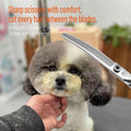 Dog Grooming Scissors: 7 inch Pet Curved Chunker Shears Made Of Japanese 440C Advanced Stainless Steel Professional Groo