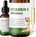 Vitamin E for Dogs - Liquid Vitamin E Oil Supplement for Skin, Coat