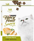 Fancy Feast Purina Limited Ingredient Cat Treats, Savory Cravings Chicken Flavor - 3 oz. Box (Pack of 2)