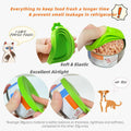 Food Grade Silicone Pet Can Covers, Universal 3-in-1, 2 Lids+Spoon