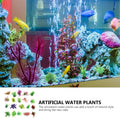 Ipetboom 40 Pack Mini Artificial Aquarium Plants for Small Fish Tanks
