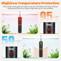 hygger Aquarium Heater, 25W/50W/100W/200W/300W/500W Fish Tank Heater, Turtle Tank Heater with External Controller, Digit