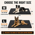 Chew Resistant Dog Bed, Durable Dog Crate Pad, 41 x 28 Inch, Black