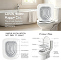 Cat Toilet Trainer Kit, Universal Cat Toilet Training Systems, Gray
