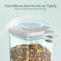 FAFAFLYER Dog-Cat POP Treat-Airtight jar-Container - 1.3 Qt/1.2 L | Ideal For Up To 1.3 Lb Of Treats | Stackable One-Touch Opening | BPA-Free