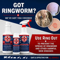 Ringworm Prevention Pack for Large and Small Animals - Control and Help Ringworm for Goats, Cattle, Horses, All Pets and