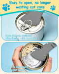 3PCS Cat Food Can Opener Set, Silicone Cat Can Opener & Food Spoon Spatula