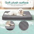 Waterproof Dog Bed Cover Replacement Washable 2 Pack, Soft & Noiseless Quilted Fitted Sheet with Elastic Band, Easy to Clean Dog Bed Sheets Pet Bed Liner for Dog/Cat - 36x27 Inch, Grey, Cover Only