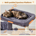 Taoqimiao Cat Tree,38.5-Inch Cat Tower for Indoor Cats,Suitable for Kittens with Luxurious cat condo, Adjustable Baskets and Luxurious Perch MS029SG Smoky Gray