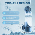 24oz Guinea Pig Water Bottle No Drip, Top Fill Rabbit Water Dispenser with Filter, Large Capacity Small Animal Water Bot
