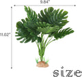 IBWell Reptile Plants - Tortoise Habitat Accessories, Artificial Spider Plant for Gecko, Ball Python, Terrarium Decor - 