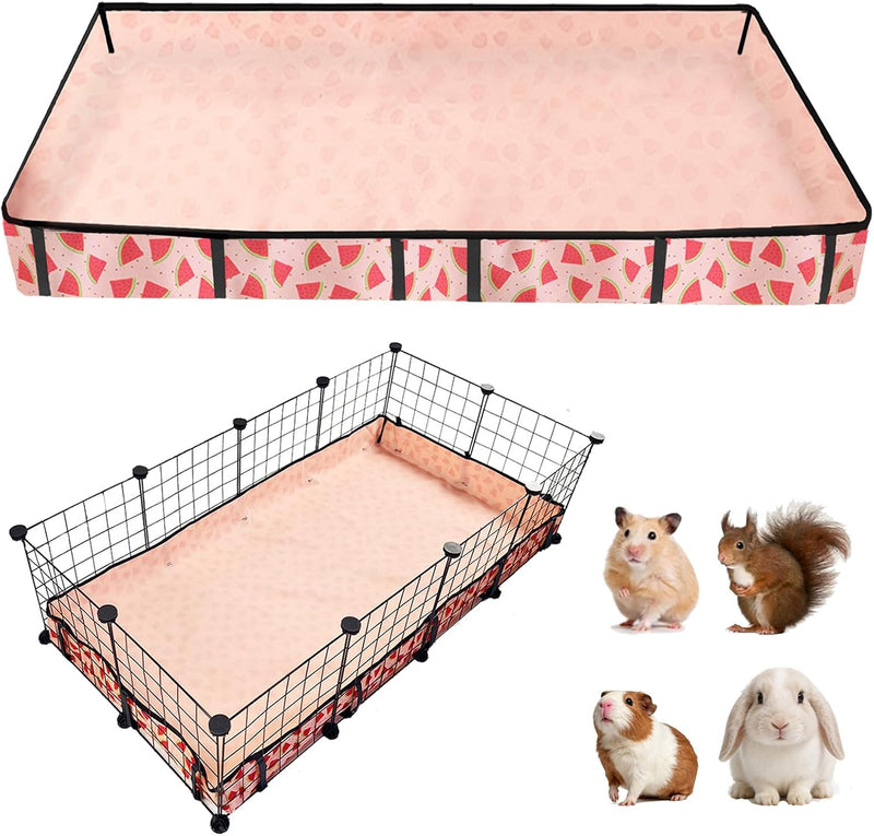 Waterproof Guinea Pig Cage Liners, Washable & Reusable Small Animal Cage Mat, for Rabbit, Hamster, Chinchilla, Hedgehog 
