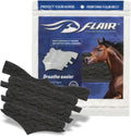 Flair Equine Nasal Strips for Horses (Black, 6 Pack), Adhesive Equine Nasal Strips & Support, Breathing Improvement for 