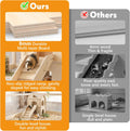 XiaZ Guinea Pig Hideout, Large Wooden Guinea Pig Castle with Stair, Detachable Double-Decker Small Animal House, Habitat
