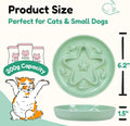 2 Pcs Cat Slow Feeder Bowl – Whisker Friendly Melamine Puzzle Feeding Cat Bowl for Slow Eating – Wet & Dry Food – Dishwa