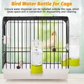 BNOSDM Bird Water Dispenser 2 Pcs Automatic Parakeet Cage Feeder No Mess
